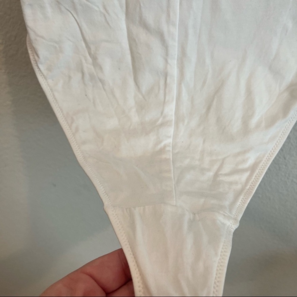 Everlane Supima Cotton Short Sleeve Crew Neck Body Suit White XS - Picture 8 of 9